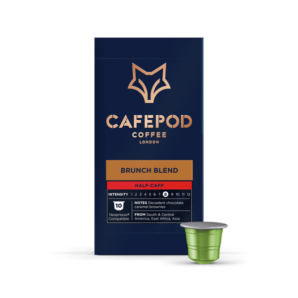HalfCaff Brunch Blend Nespresso Compatible Coffee Pods CafePod