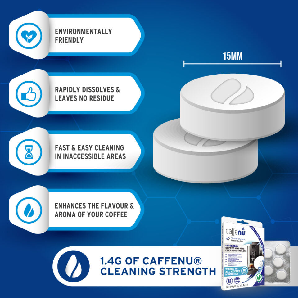 Caffenu Cleaning Tablets Blister (10 x 1.4g)