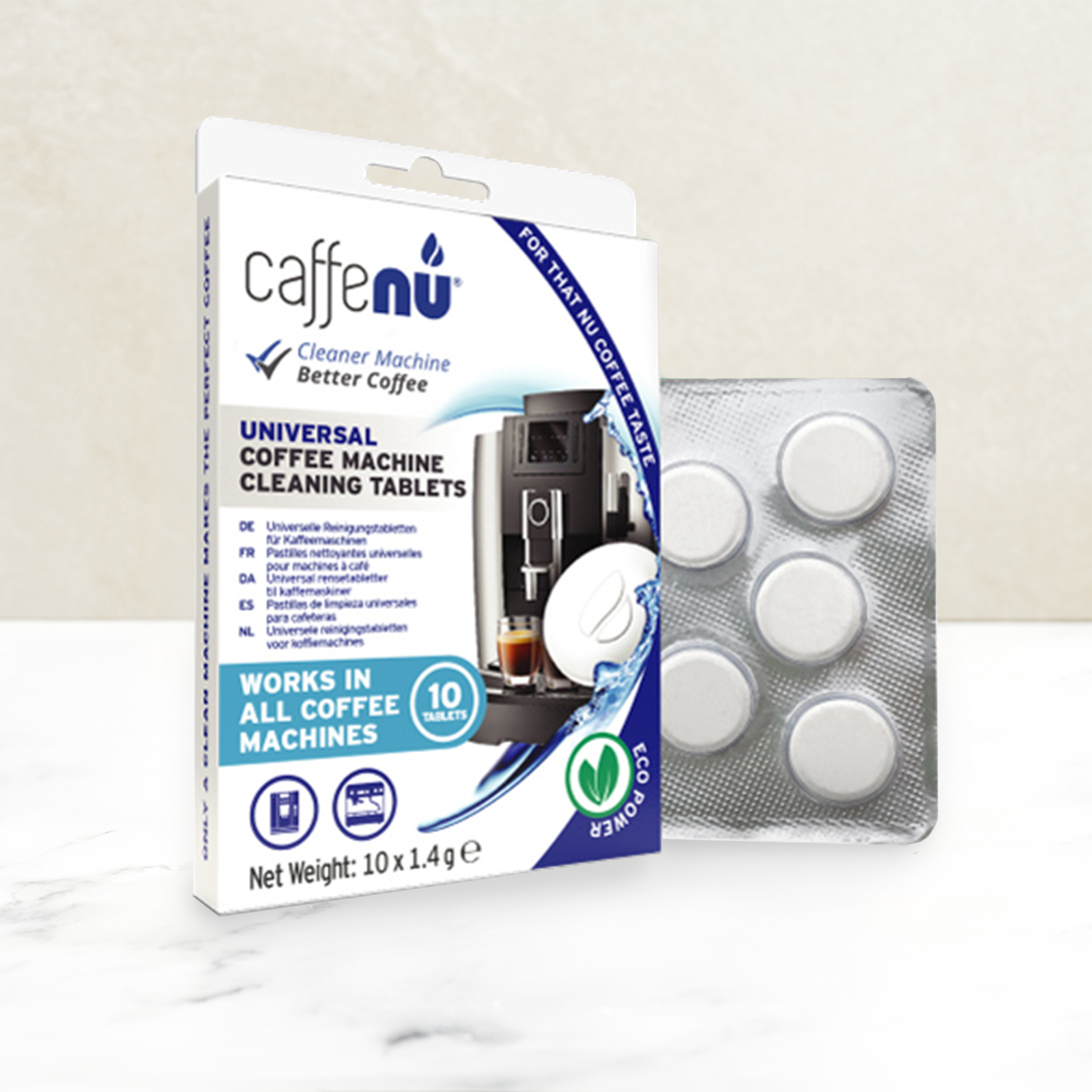 Caffenu Cleaning Tablets Blister (10 x 1.4g)