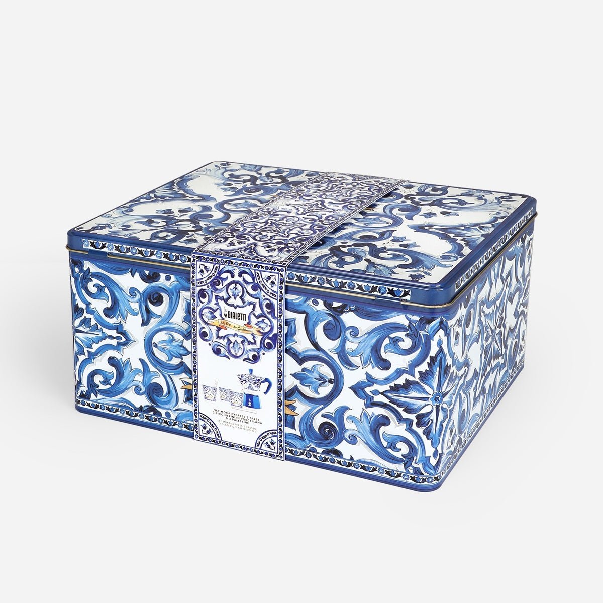 Dolce & Gabbana® Blue Mediterranean 6 - Cup Bialetti Moka and Stirrer Gift Set - Coffee Machine - CafePod