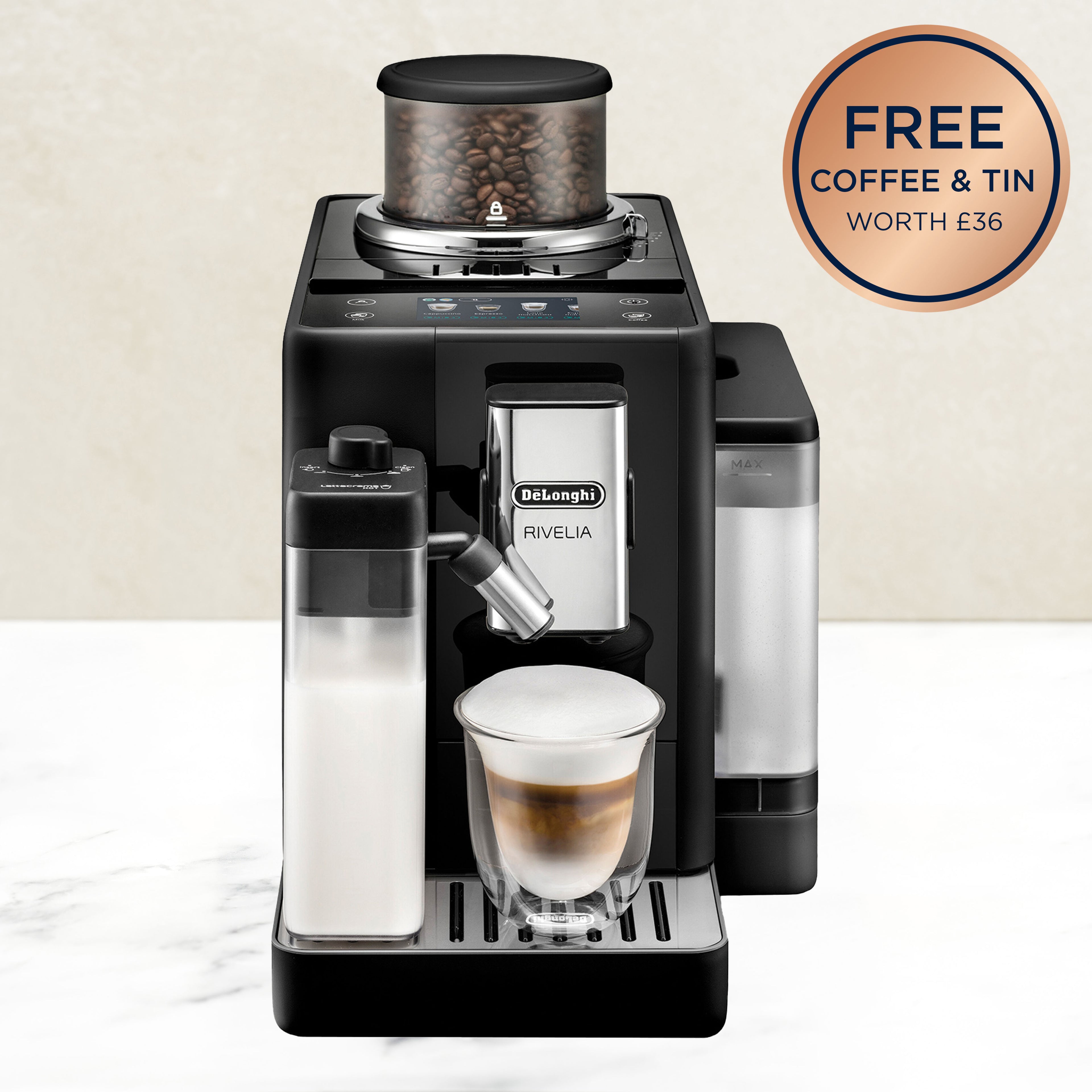 De'Longhi Rivellia Automatic Bean to Cup Coffee Machine