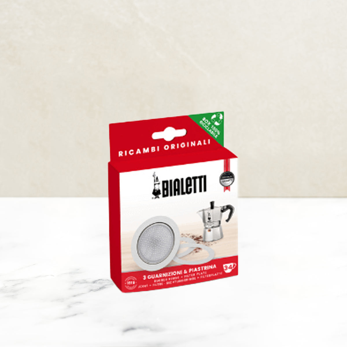 Bialetti Moka Pot Gasket &amp; Filter