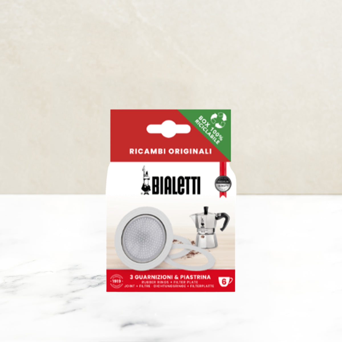 Bialetti Moka Pot Gasket &amp; Filter