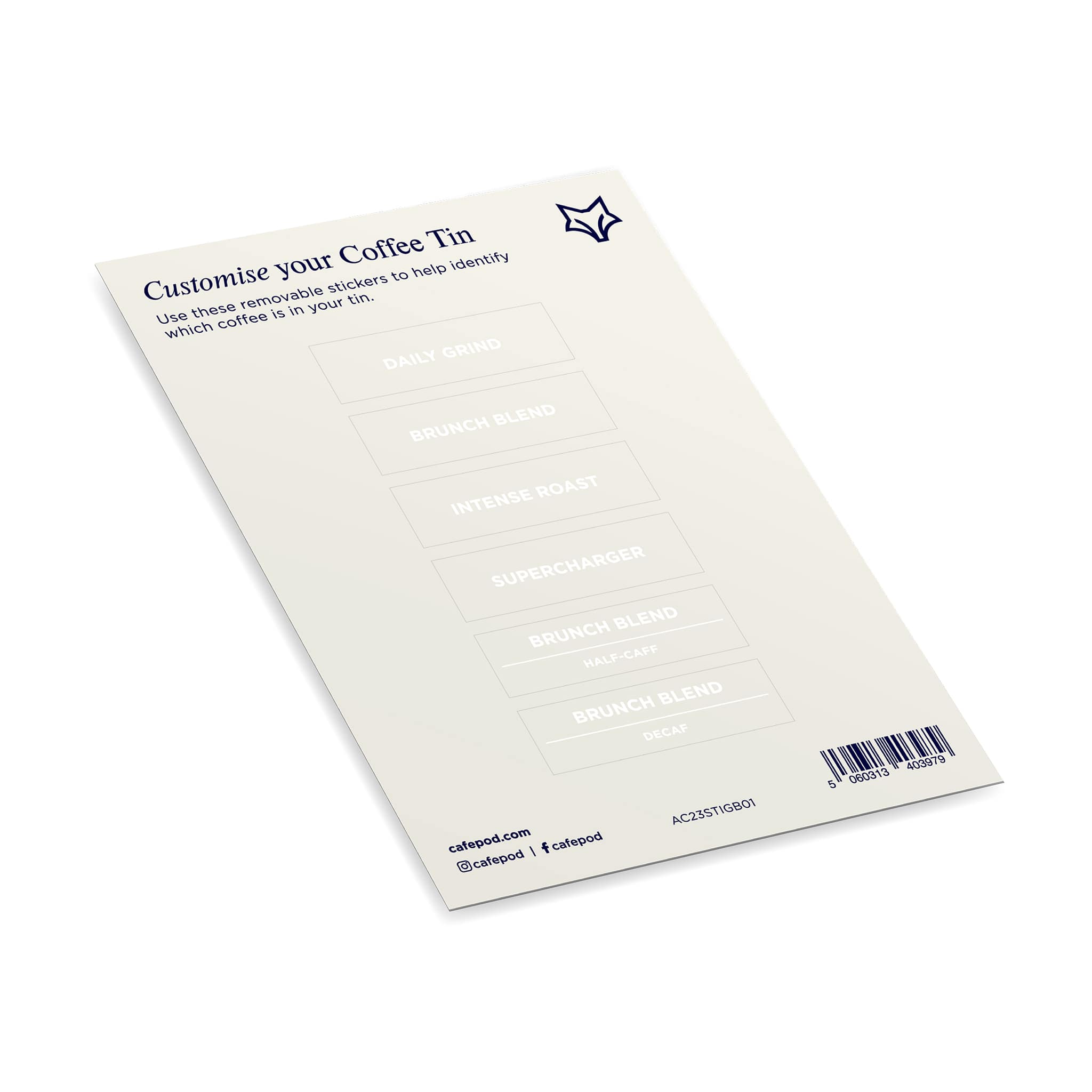 Ground & Bean Blend Stickers