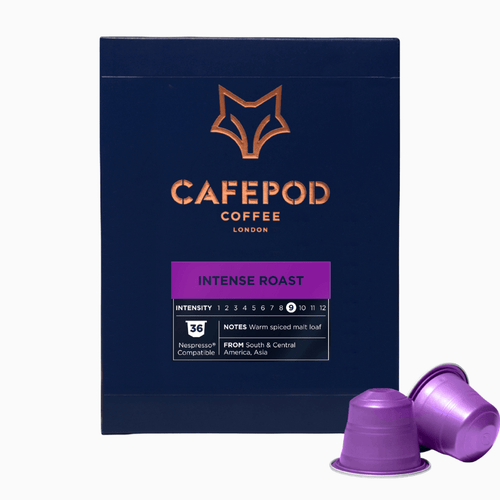 Intense Roast 36 Pod Pack - Nespresso® Compatible - CafePod