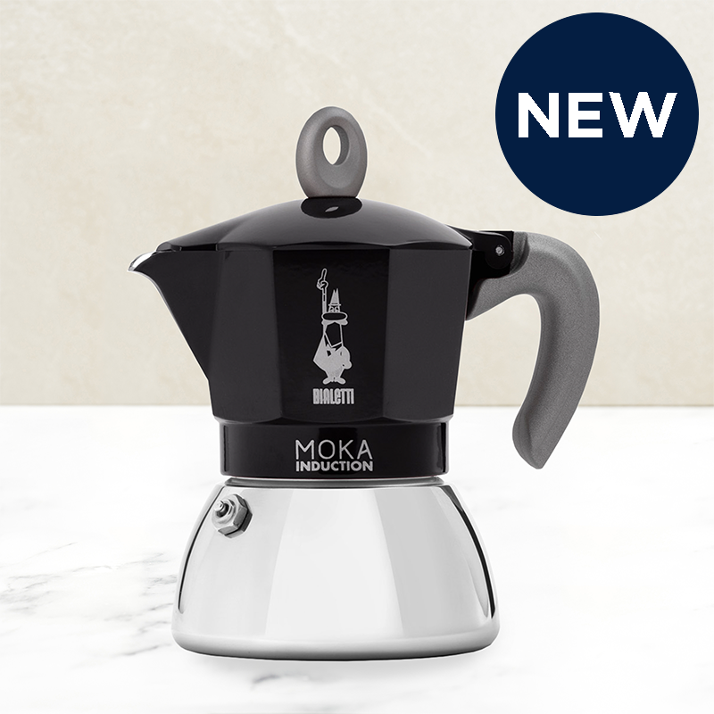Bialetti Induction Moka Pot (Black)